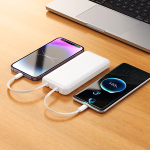 Borofone Išorinė baterija BJ79 Clever - USB - su Type C ir Lightning kabeliais juoda