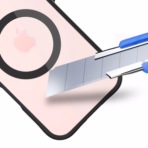 3mk Satin Armor MagCase su MagSafe iPhone 16 Plus - skaidrus su juodu rėmeliu