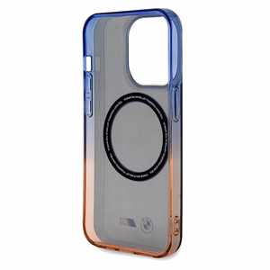 BMW Gradient Bumper Magnetinis dėklas telefonui iPhone 15 Pro Max - pilkas