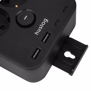 Huslog Power strip with phone laikiklis HUS1055