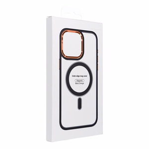 COLOR EDGE MAG COVER dėklas telefonui suderinamas su Magnetiniu IPHONE 15 juoda auksinė