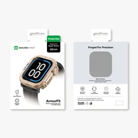 AmazingThing Titan Pro Metal Dėklas Apple Watch 11 46mm Aluminum - Auksinis