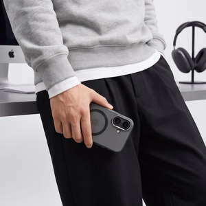 Tech-Protect MagZero MagSafe dėklas, skirtas iPhone 17, matinis juodas