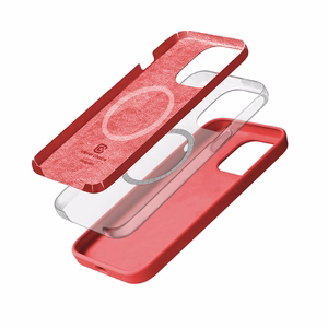 Crong Color Cover Magnetic MagSafe dėklas, skirtas iPhone 15 Pro Max, rožinis