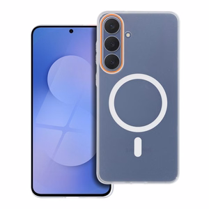 Dėklas GO ORANGE suderinamas su MagSafe skirtas SAMSUNG A36 skaidrus