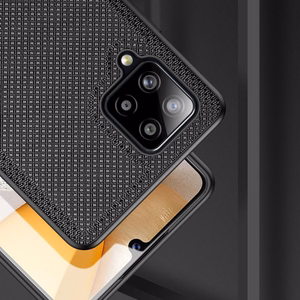 Dux Ducis Fino dėklas padengtas nailono medžiaga Samsung Galaxy A42 5G pilkas