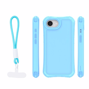 Safepop dėklas su dirželiu skirtas iPhone 16e / 17e mėlynas