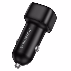 Automobilinis įkroviklis Borofone BZ34B 38W USB-C/USB-A juodas
