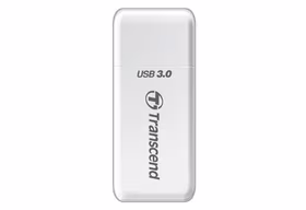Atminties kortelių skaitytuvas USB3.1 Transcend RDF5 baltas
