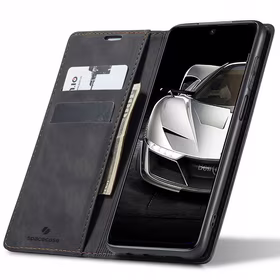 Spacecase piniginės dėklas Redmi Note 9S/9 Pro juodas