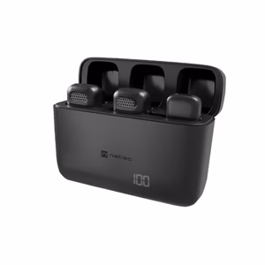 Natec Hopper Lavier Mobile Microphone USB-C, 2 pcs Black Noise reduction