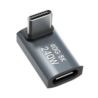 Wozinsky WPKF-01 USB-C - USB-C 40Gb/s 240W 8K OTG kampinis adapteris - pilkas