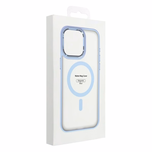 Dėklas telefonui MATTE MAG COVER, suderinamas su MagSafe IPHONE 16 Pro, mėlynas