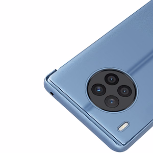 Dėklas telefonui Clear View Huawei nova 8i flip dėklas juodas
