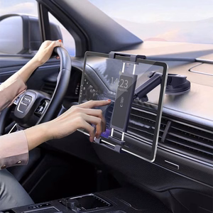 Tech-Protect V4 automobilinis planšetės laikiklis prie prietaisų skydelio - juodas