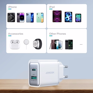 Įkroviklis Joyroom (TCF15) (1xUSB-C;1xUSB 3A 30W) baltas