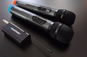 Dvigubas belaidis mikrofonas Blaupunkt UHF WM60UDB