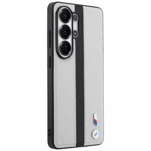 BMW Perforated Stripe Logo MagSafe Dėklas for Samsung Galaxy S26 Ultra - pilkas