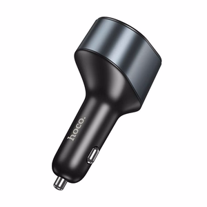 Automobilinis įkroviklis Hoco USB A + USB C + cigarečių žiebtuvėlis PD QC3.0 3A 35W Z56 juodas