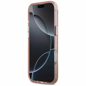 KARL LAGERFELD dėklas telefonui IPHONE 17 Air suderinamas su Magnetine KLHMP17MHMKBCHOP (IML Choupette Head Logo) rožinė