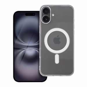 Skaidrus dėklas 2 mm IPHONE 16 Plus suderinamas su Magnetine (kameros apsauga) permatomas