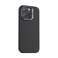 Benks Magnetinis Armor Pro Kevlar dėklas su metalo rėmu 600D (AD66) Iphone 16 Pro Max juodas ( Kamera valdymo mygtukas )