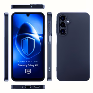 3mk Matt Case for Samsung Galaxy A16 - Black