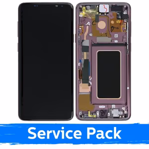 LCD Display Compatible With Samsung G965 S9 Plus With Frame / Lilac Purple / (Service Pack)