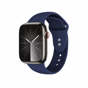 Crong Liquid dirželis, skirtas Apple Watch 44 / 45 / 46 / 49 mm, tamsiai mėlynas