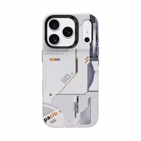 Benks Dinaminis Magnetinis Mecha dėklas (E069) Iphone 17 Pro baltas (Fotoaparato valdymo mygtukas)