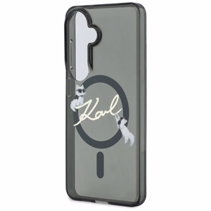 Karl Lagerfeld dėklas IML KC Script MagSafe skirtas Samsung Galaxy S26 juodas