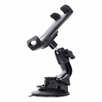 Automobilio laikiklis priekinio stiklo / prietaisų skydelio / galvos atramos (planšetėms 7" - 10") juodas