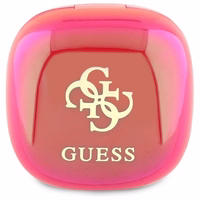 Guess Bluetooth ausinės GUTWSJ144ESF TWS + įkrovimo stotelė fuksijos/fuksijos perlamutrinės 4G spausdintas logotipas