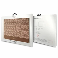 Guess GCube dryžuotas 14" nešiojamojo kompiuterio dėklas - rudas