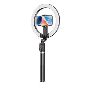 Blavec Селфи-кольцо лампа Aura LED Ring P-55 25cm штатив + пульт дистанционного управления + 2,3 метра (RLP55-TRB23) чёрное