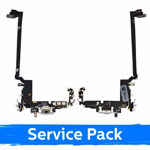 Įkrovimo lizdas skirtas Apple iPhone 17 Pro Max su flex / sidabrinis / (Service Pack)