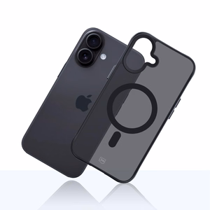 3mk Smoke Magnetinis dėklas telefonui iPhone 17 - juodas pusiau skaidrus