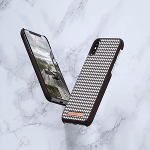 Nordic Elements Saeson Idun Pattern 2 dėklas, skirtas iPhone XS Max, tamsiai rudas
