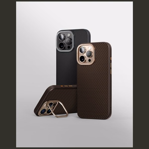 Uniq Keva Max Magclick įkrovimo kamera su stovu dėklas telefonui iPhone 16 Pro - ruda