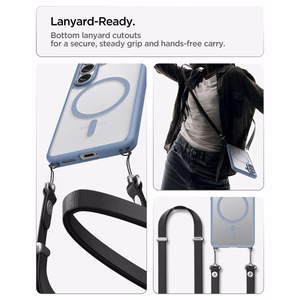 Spigen Ultra Hybrid Mag MagSafe Dėklas for Samsung Galaxy S26 - Clear mėlynas