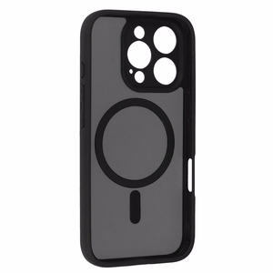 Pilnai matinis Mag dėklas telefonui Iphone 16 Pro juodas