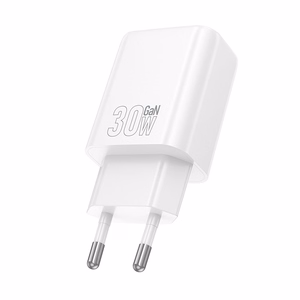 Įkroviklis Hoco N63 30W GaN USB-C/USB-A baltas