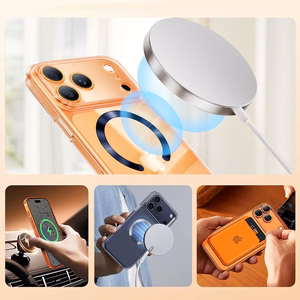 "Tech-Protect" MMP-210 MagSafe 2 vnt. magnetinis žiedas - oranžinis / juodas