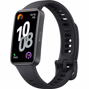 Huawei Band 10 – 1.47 colio AMOLED fizinio aktyvumo apyrankė su jutikliniu ekranu, pulso matuokliu, Bluetooth ir atsparumu vandeniui, juoda