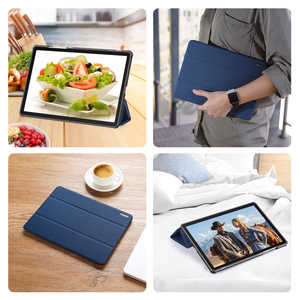Dėklas Dux Ducis Domo Samsung X210/X215/X216 Tab A9 Plus 11.0/X230/X235/X236 Tab A11 Plus 11.0 tamsiai mėlynas