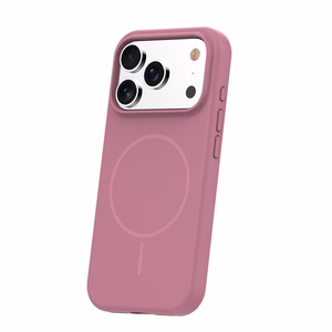 Silicone Thin Mag dėklas iPhone 17 Pro Max 6,9" rožinis