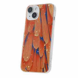 Gold Glam dėklas telefonui iPhone 11 oranžinis
