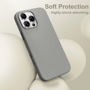 Tech-Protect Silikoninis Magnetinis Dėklas iPhone 16 Pro Max - Pilkas
