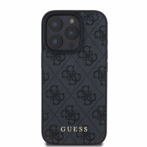 Guess 4G Classic dėklas telefonui iPhone 16 Pro Max - juodas
