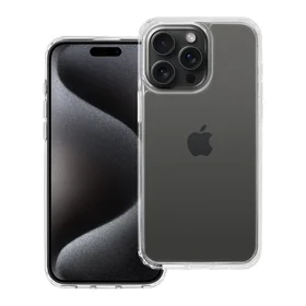 SUPER CLEAR HYBRID dėklas telefonui IPHONE 15 Pro skaidrus